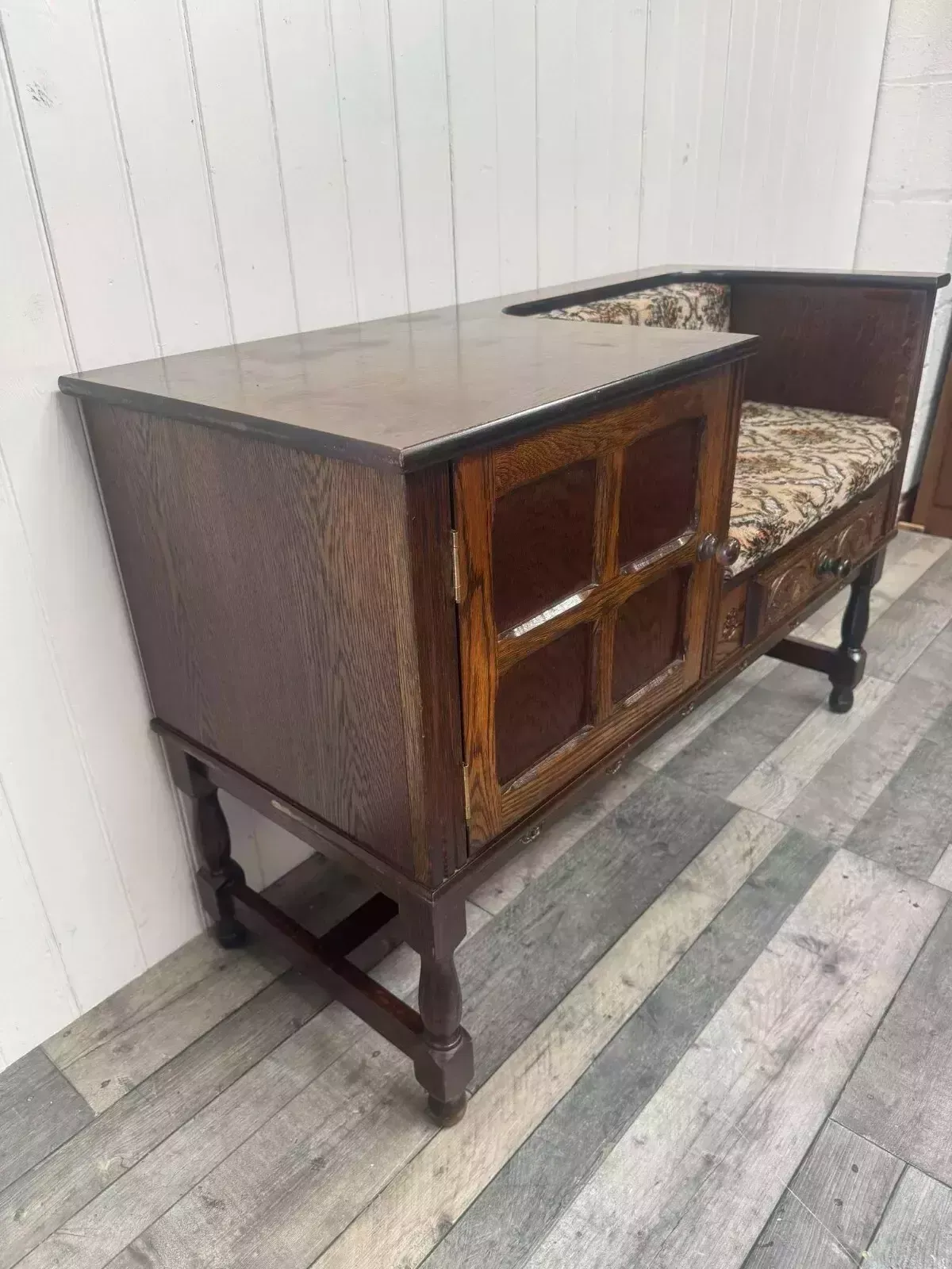 Ready To Upcycle In Your Chosen Colour Vintage Telephone Seat/Table Hallway Unit photo furniture