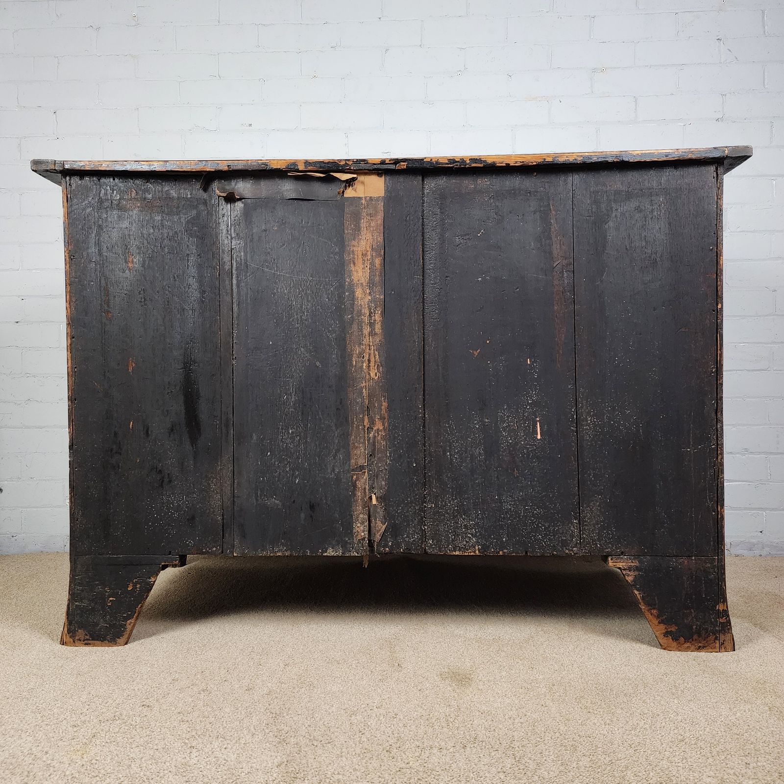 Mahogany Chest Of Drawers Serpentine Front Georgian With Brass Handles photo 2200.0