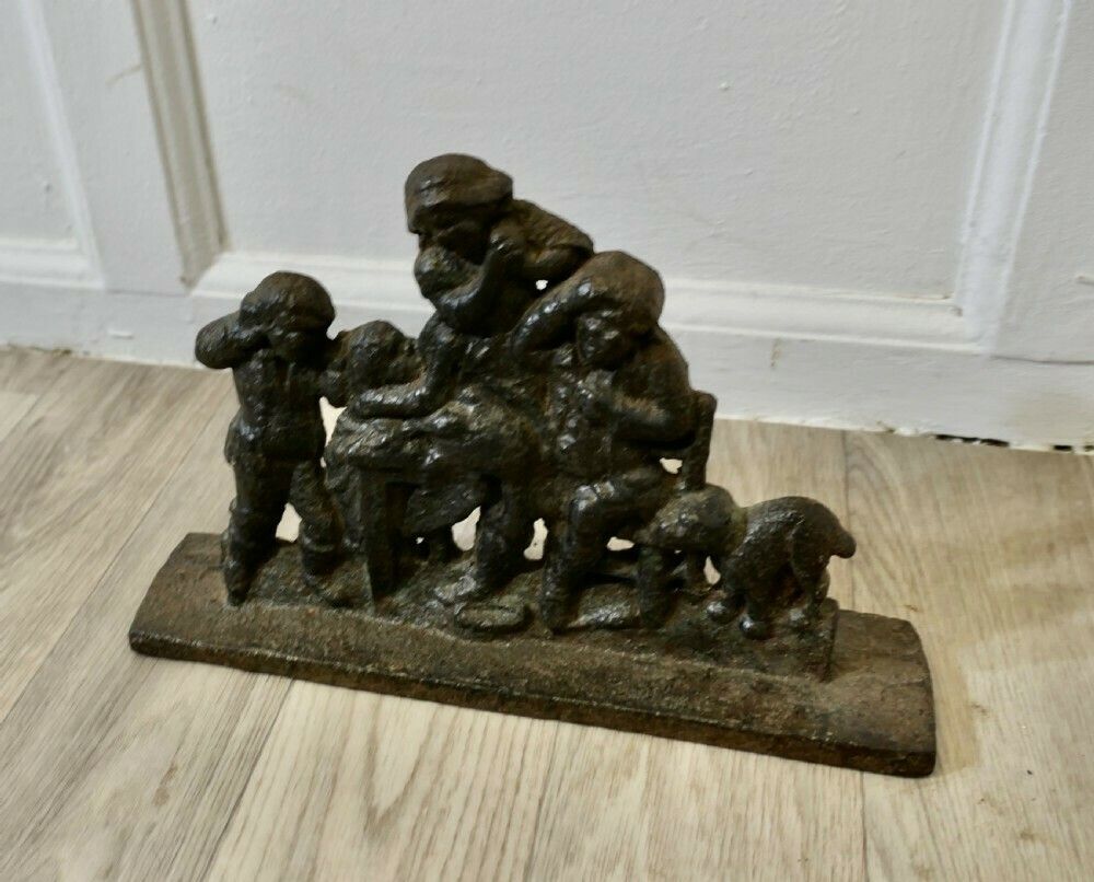 19th Century Cast Iron Door Stop, The Goose Is Dead photo furniture