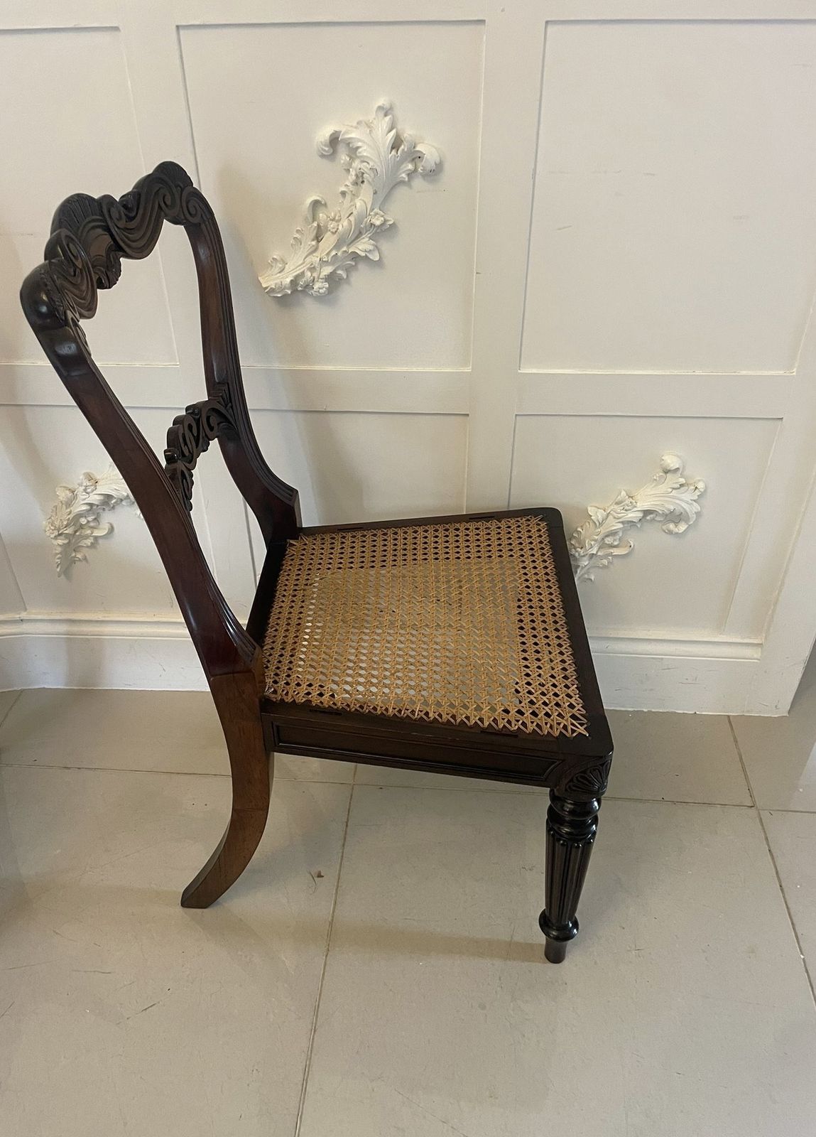 Outstanding Quality Antique 19th Century Set Of 8 Carved Rosewood Dining Chairs photo vinterior