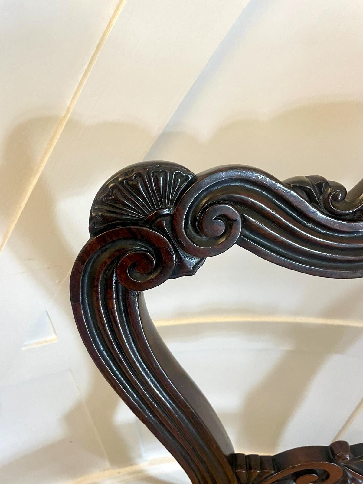 photo furniture Outstanding Quality Antique 19th Century Set Of 8 Carved Rosewood Dining Chairs