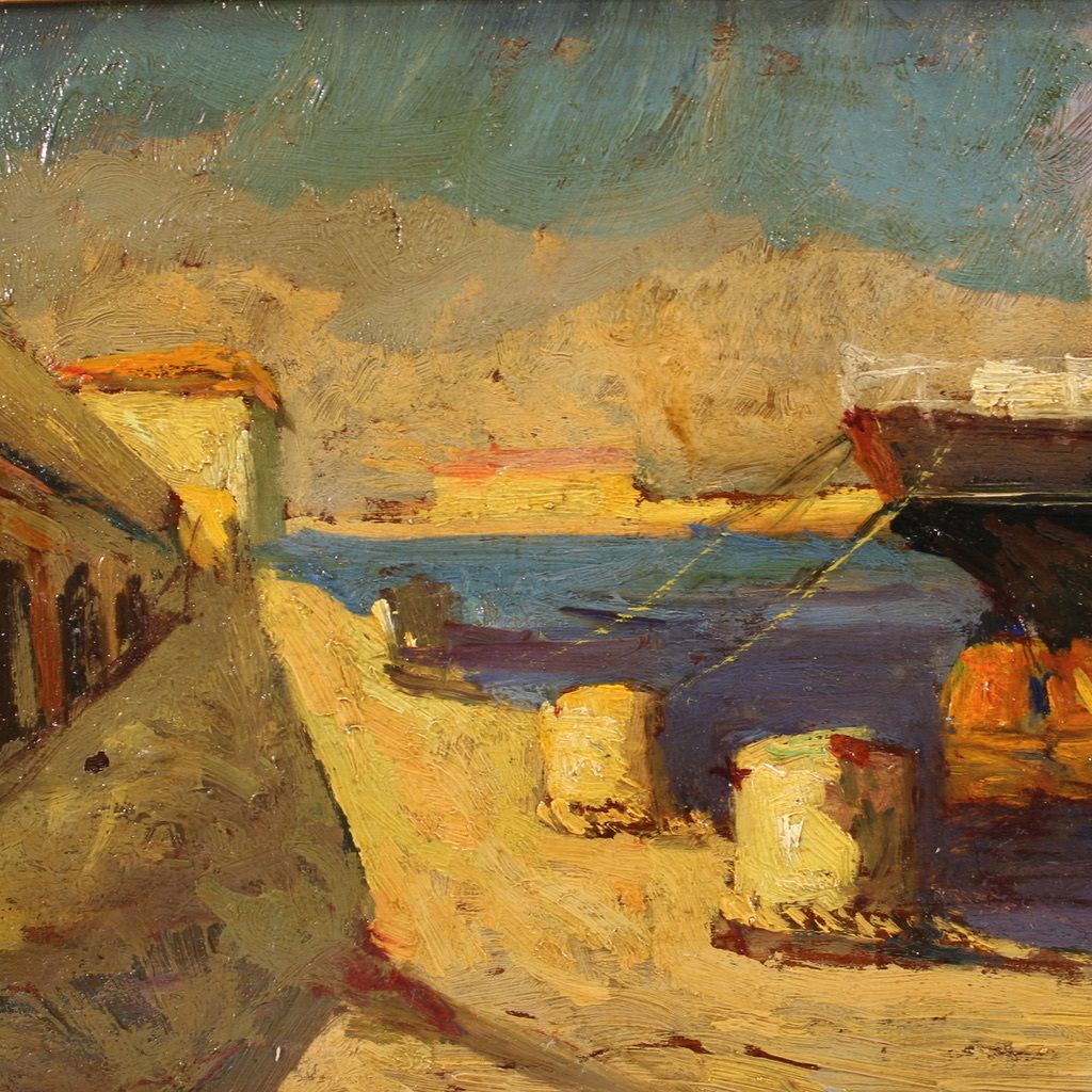 photo for sale Painting Signed Giovanni Bartolena From The 20th Century