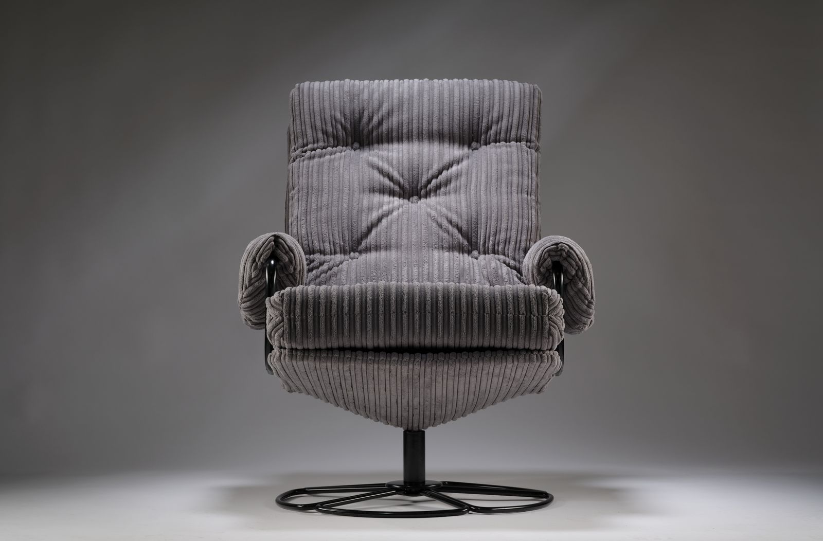 Rare Vintage Conran For Habitat Grey Corduroy Armchair. Circa 1970’s photo Furniture