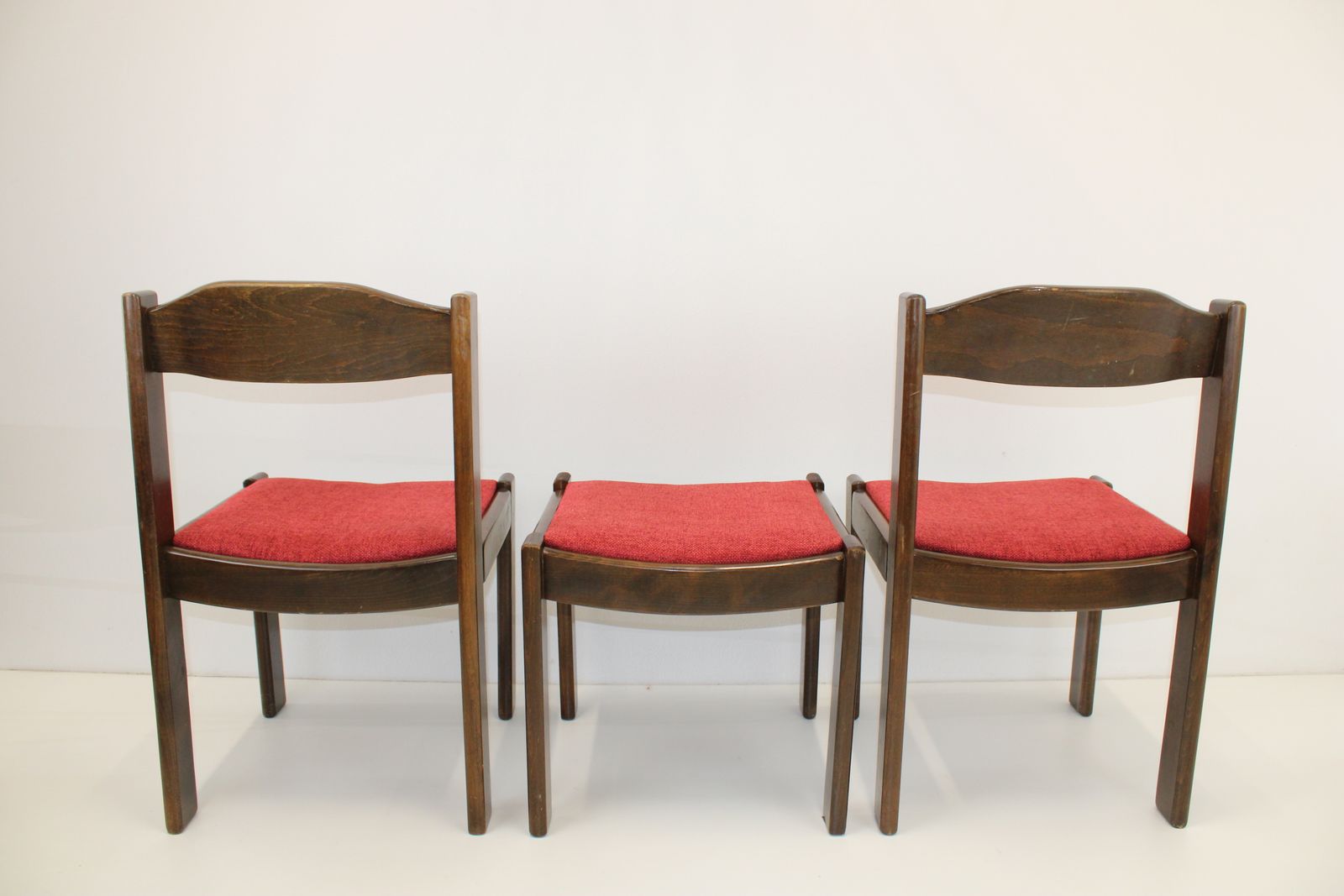 Wooden Dining Chairs/Set Of 3 Retro Chairs/Upholstered Chairs/Kitchen Chairs/Chair photo Furniture