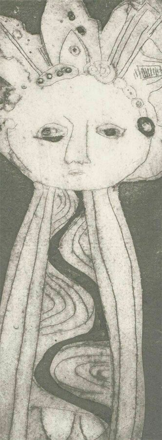 Patricia Johnstone (1944 2023)   Contemporary Etching, Sun God