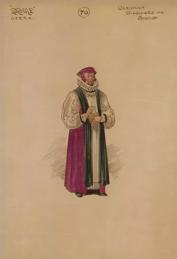 After William Charles Pitcher Ri (1858 1925)   C.1917 Watercolour, Bishop photo for sale