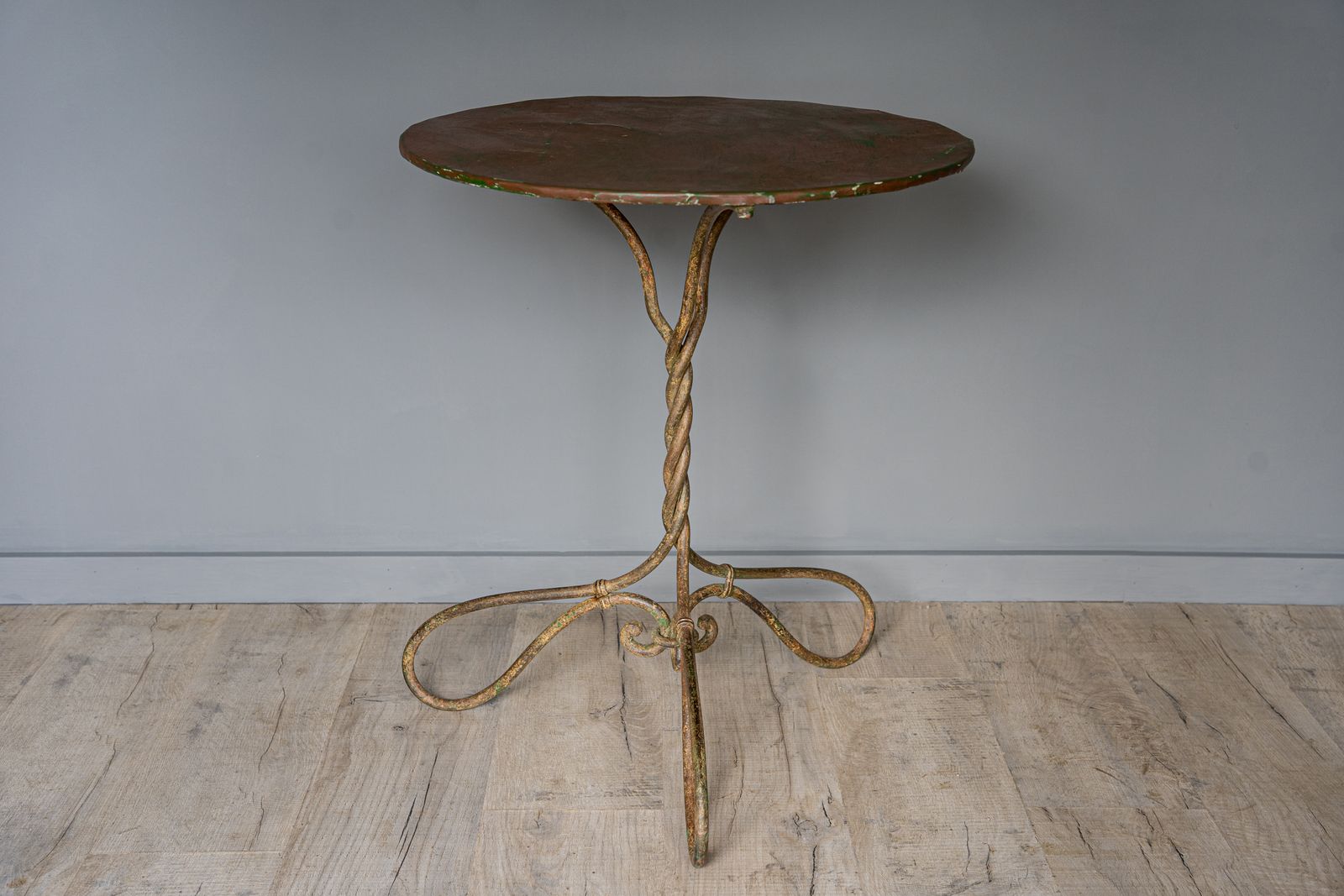 French Bistro Twisted Iron Table photo Garden Furniture