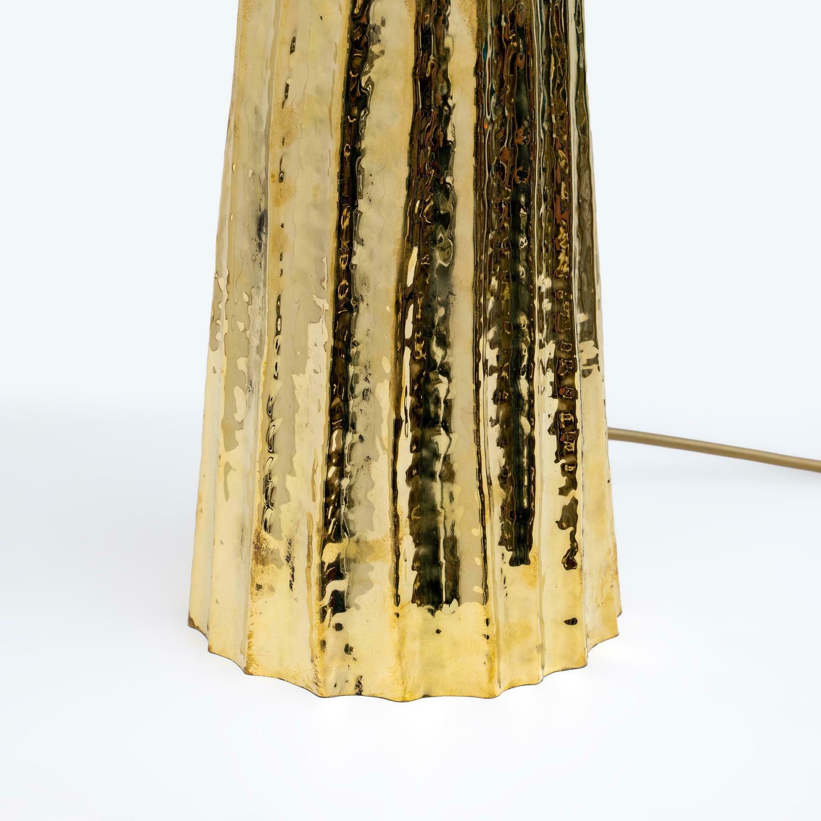 Pair Of Modern Italian Brass And Opaline Glass Table Lamps photo buy