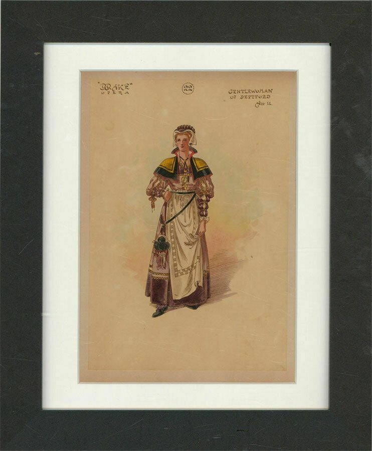 After William Charles Pitcher Ri (1858 1925)   C.1917 Watercolour, Gentlewoman