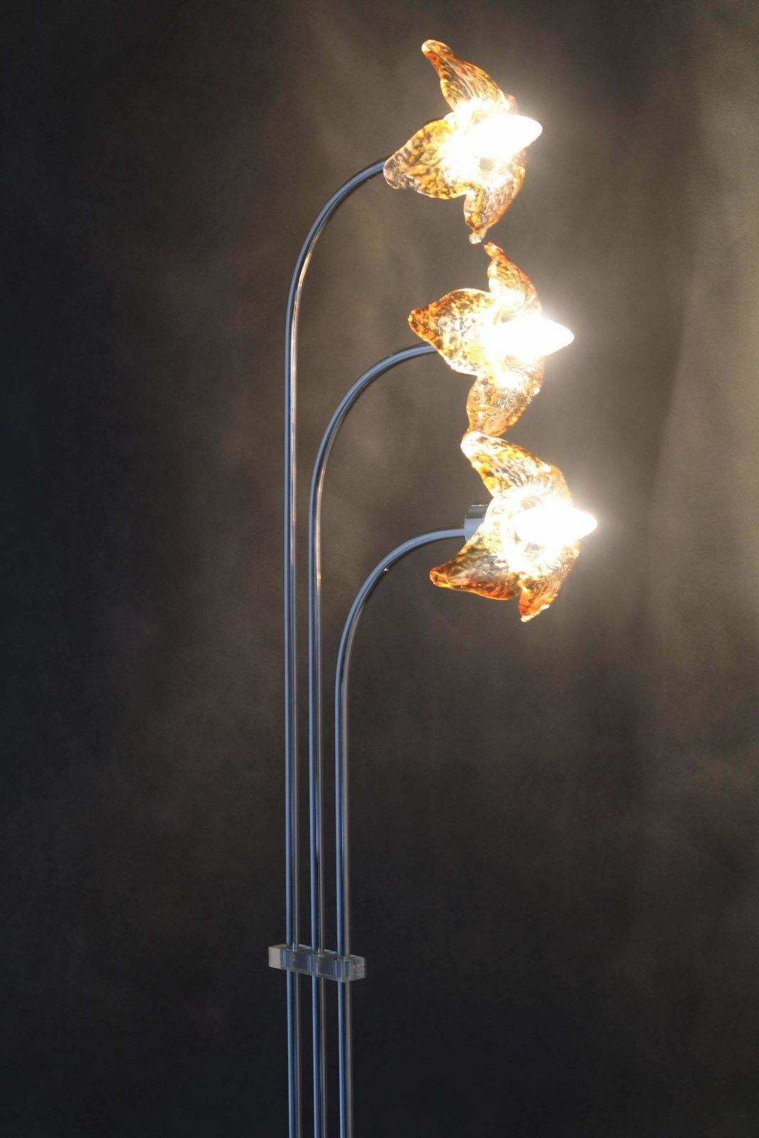 photo vinterior 1980s Floor Lamp With Murano Glass , Italy