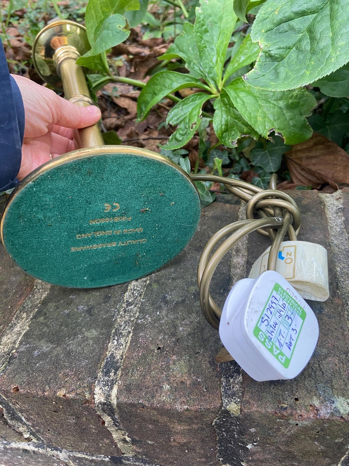 photo for sale Brass Lamp Quality Made In England
