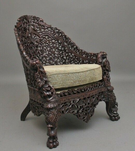 19th Century Anglo Indian Armchair