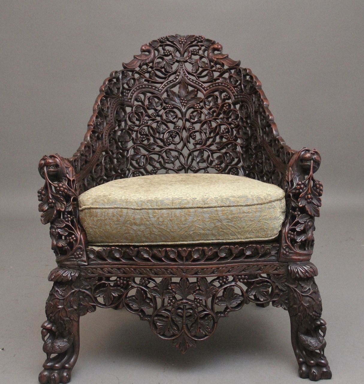 photo furniture 19th Century Anglo Indian Armchair