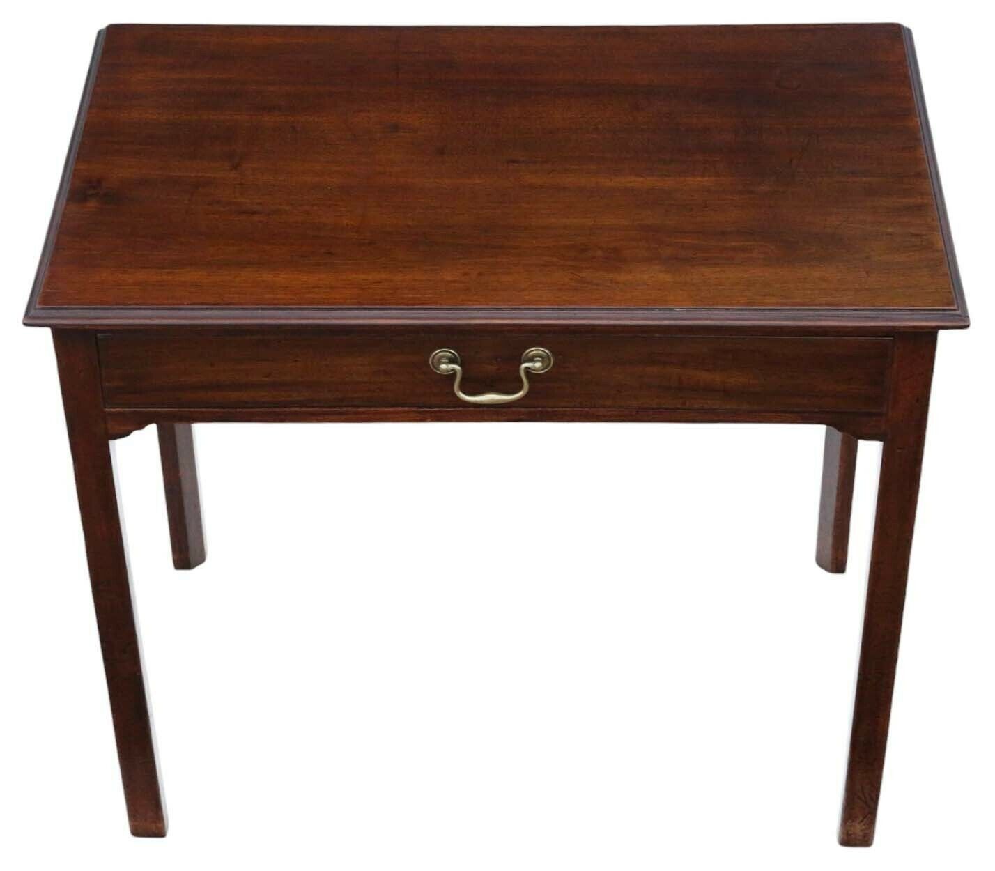 Fine Quality Antique Georgian Mahogany Writing Table   Early 19th Century Desk Side Dressing photo 1995.0