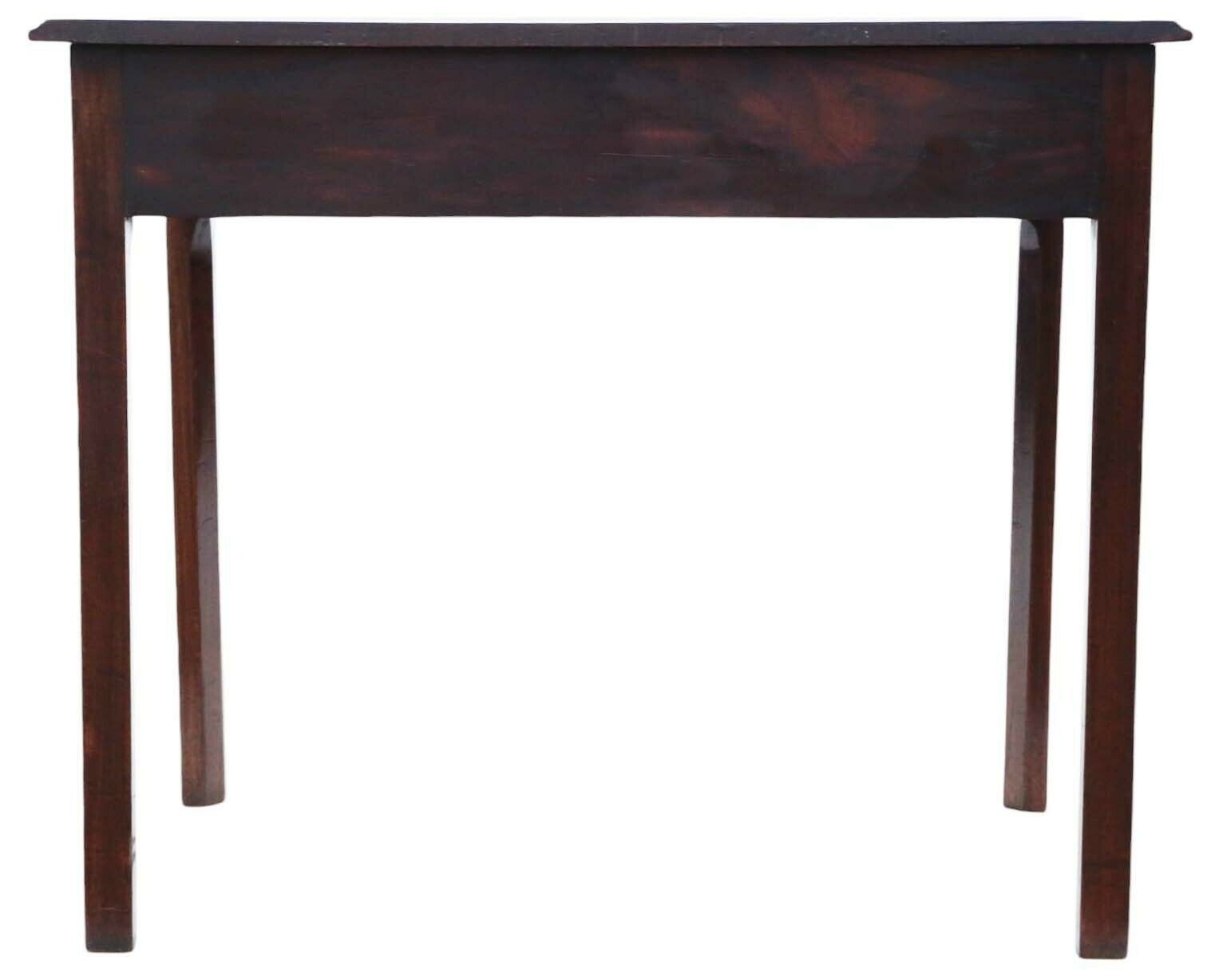Fine Quality Antique Georgian Mahogany Writing Table   Early 19th Century Desk Side Dressing photo vintage
