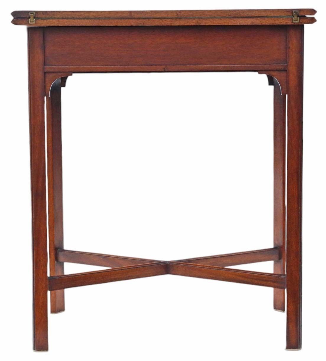 photo furniture Antique Fine Quality Early 20th Century Mahogany Writing Card Table   Desk Side Dressing