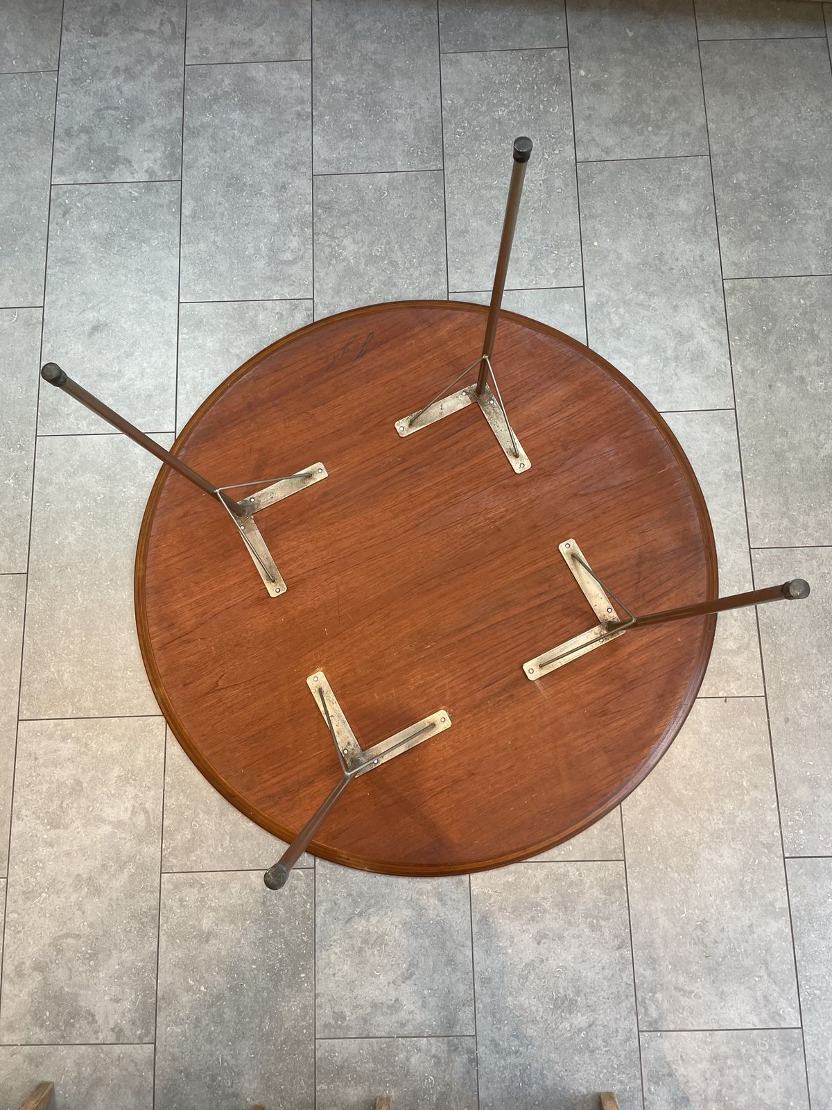 Teak Model 3600 Dining Table By Arne Jacobsen For Fritz Hansen, 1950s photo vintage