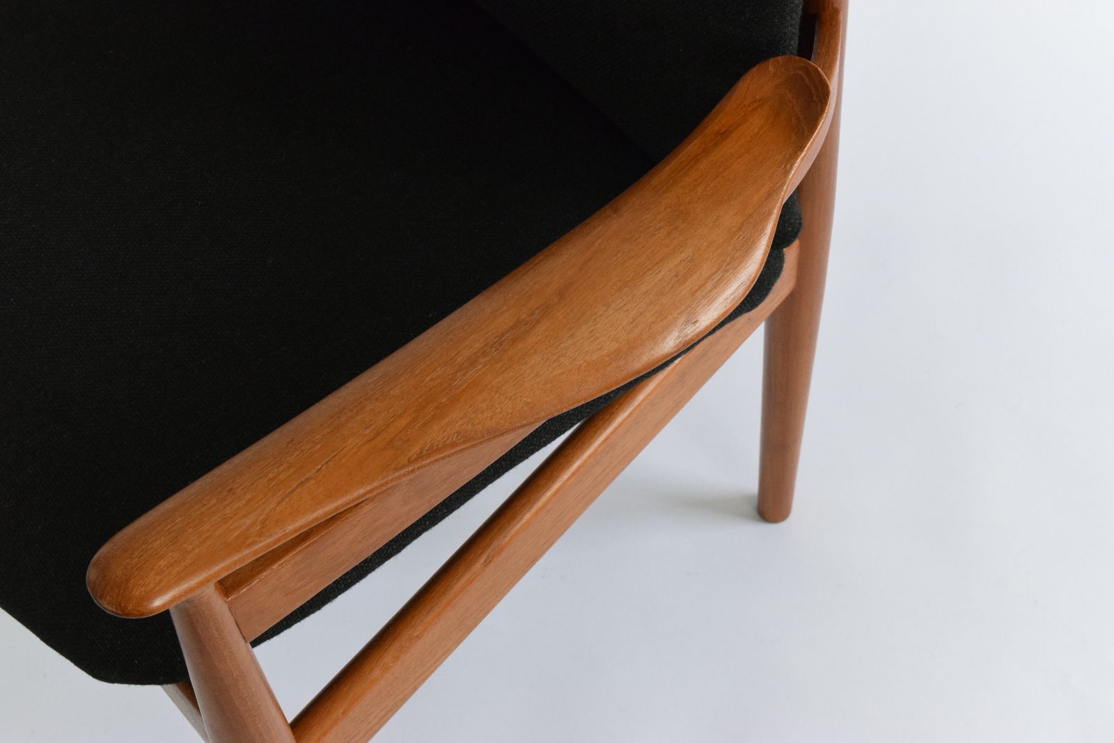 Vintage Finn Juhl Model 192 Danish Teak Chair By France & Son 