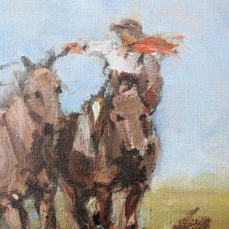 Oil On Canvas "Wild Horses" photo 92.0