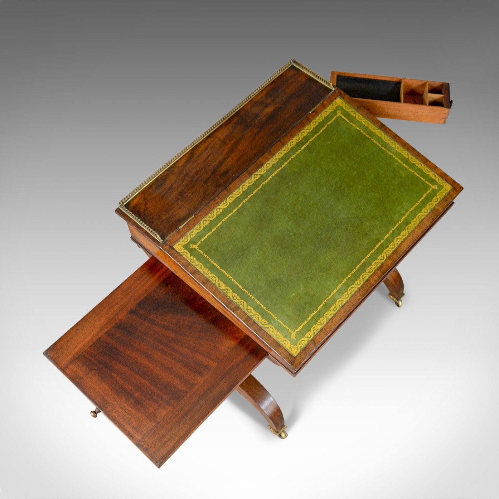 Antique Writing Table, English, Regency, Mahogany, Davenport, Circa 1820 photo buy