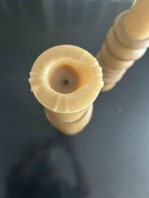 Large Brutalist Candleholders, 1970s, Set Of 2 photo buy