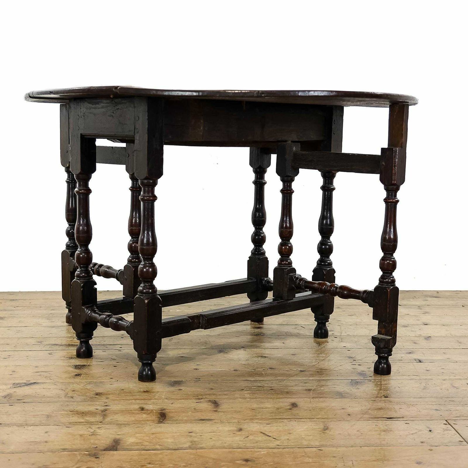 18th Century Antique Oak Gate Leg Table | Drop Leaf Table | Antique Oak Extending Table | Console Table photo Furniture