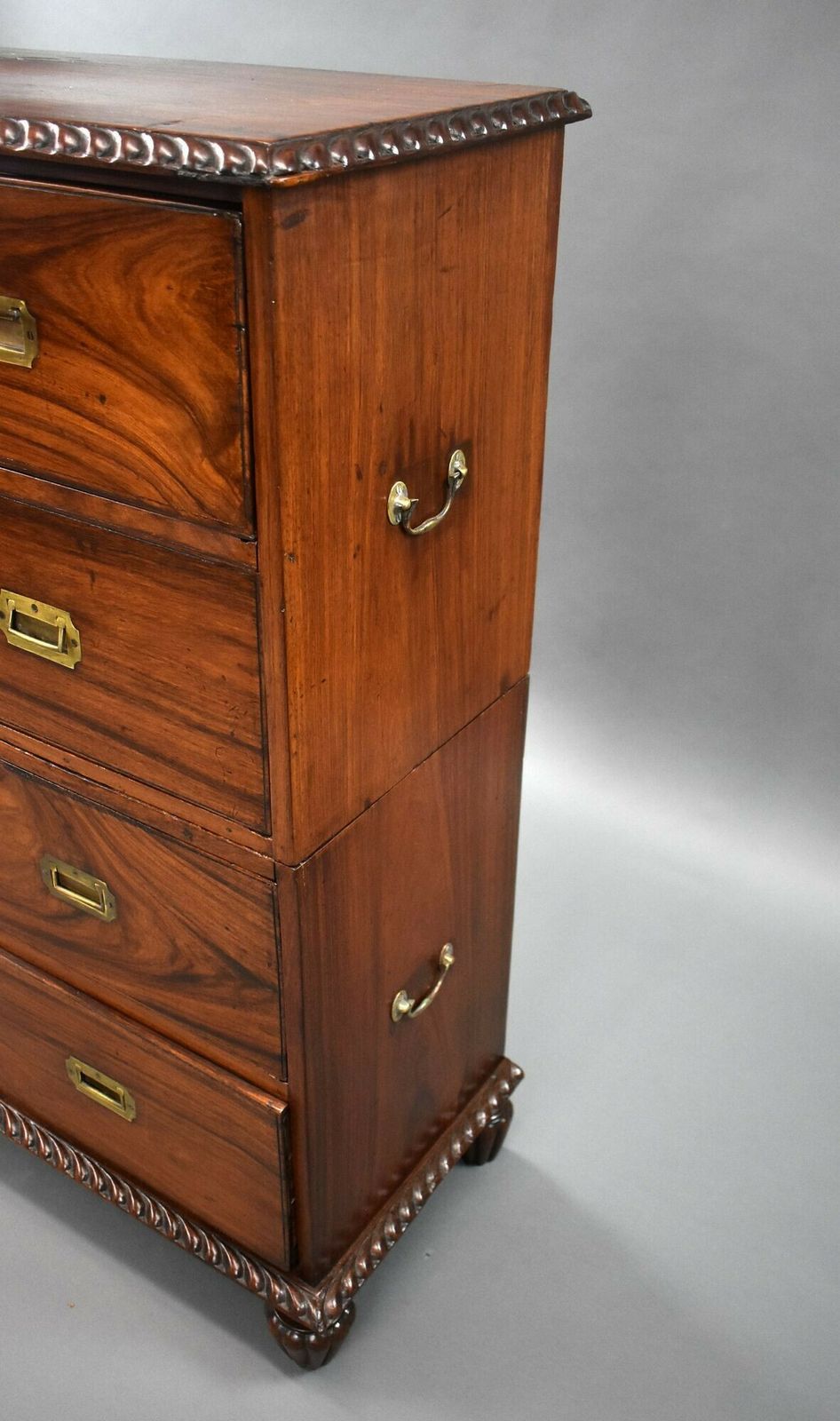 19th Century Anglo Indian Padouk Campaign Chest photo buy