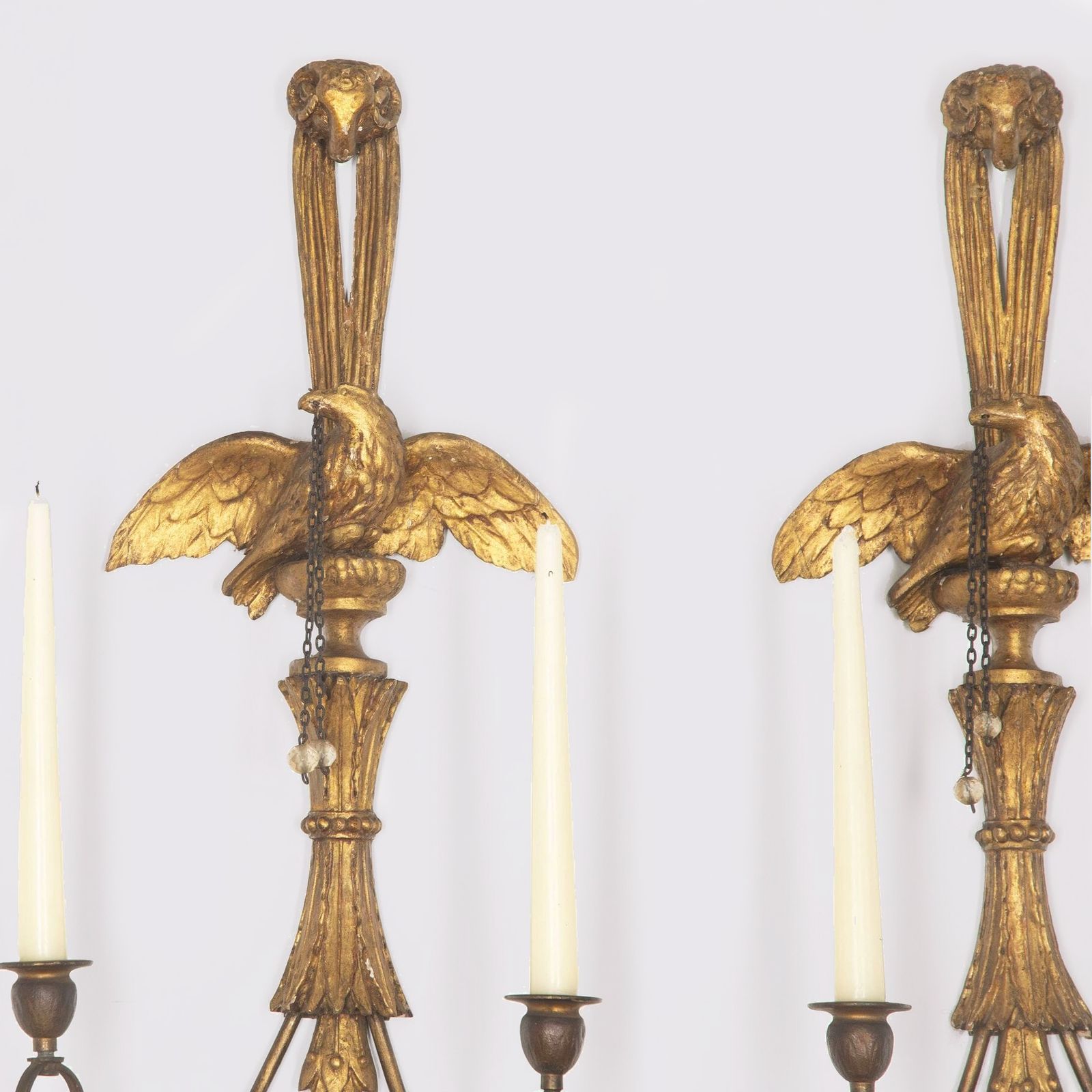 Pair Of George III Giltwood Candle Wall Lights photo furniture