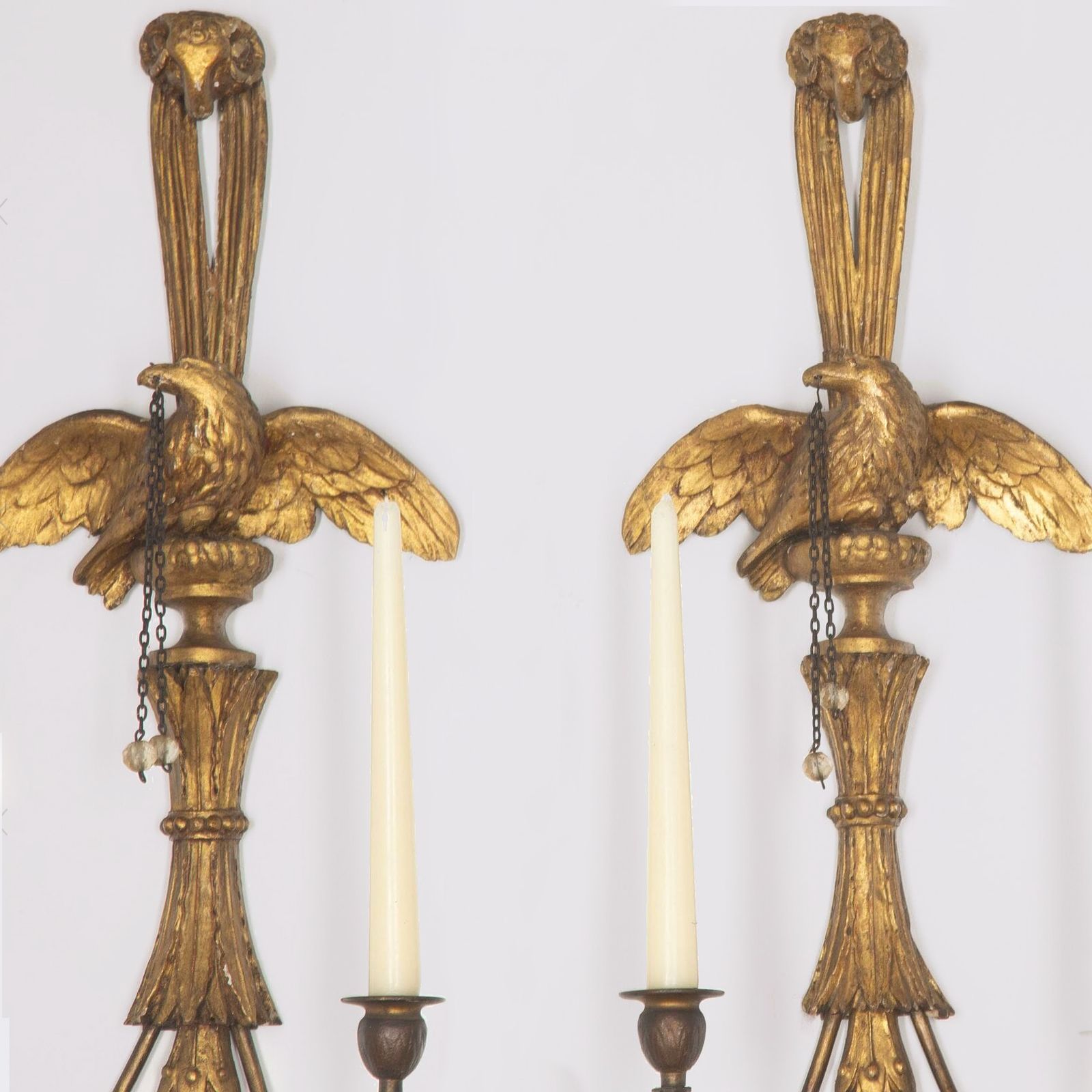Pair Of George III Giltwood Candle Wall Lights photo 2250.0