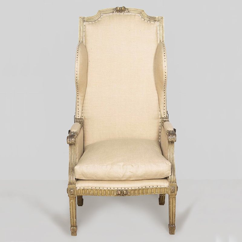 French 19th Century Reclining Wing Chair photo vinterior