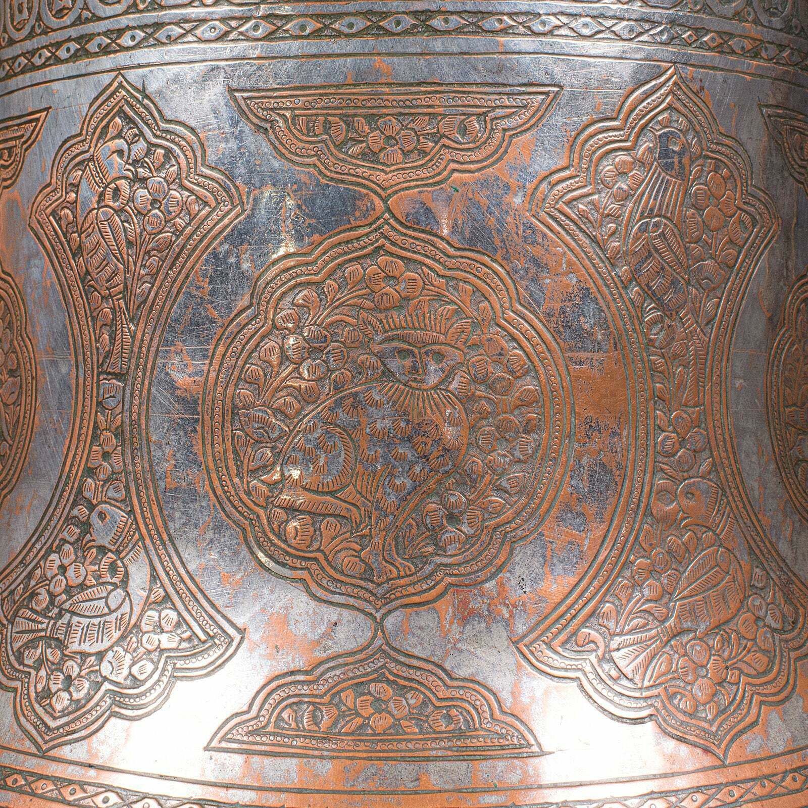 photo furniture Antique Water Bucket, Burmese, Silvered Copper, Fireside Store, Georgian, C.1800