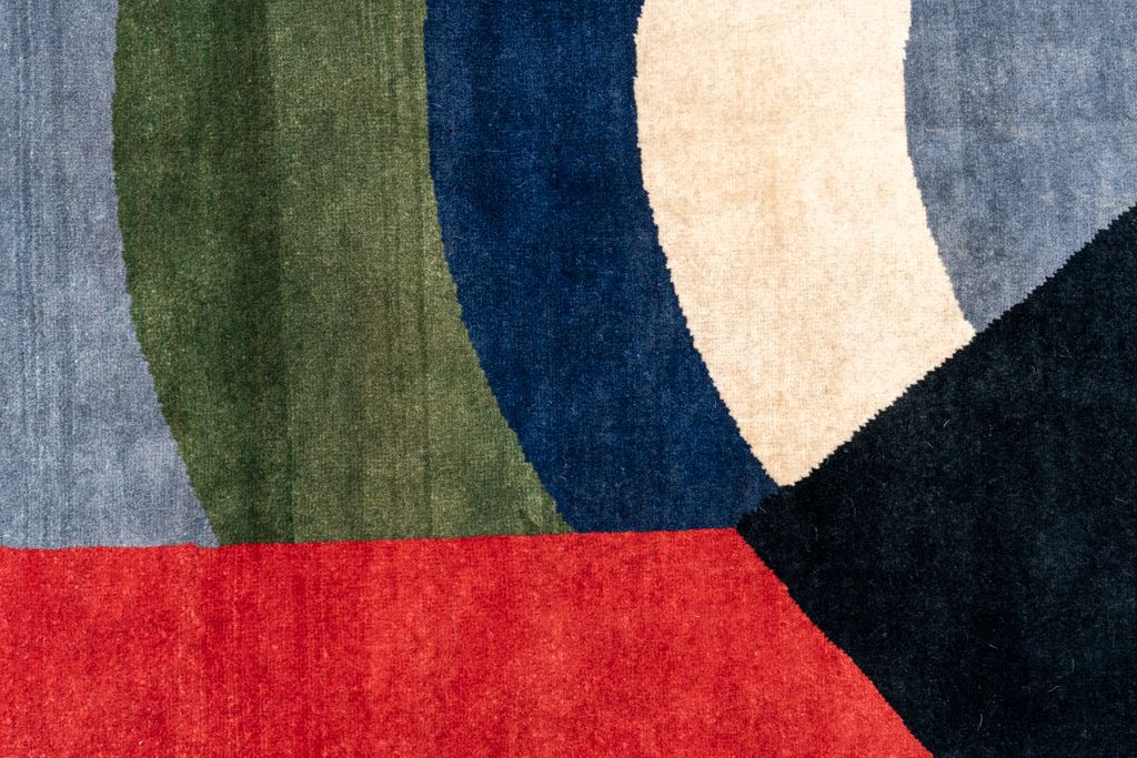 Hand Woven Tapestry Inspired By Sonia Delaunay. January 2023. Ls58065509e photo buy