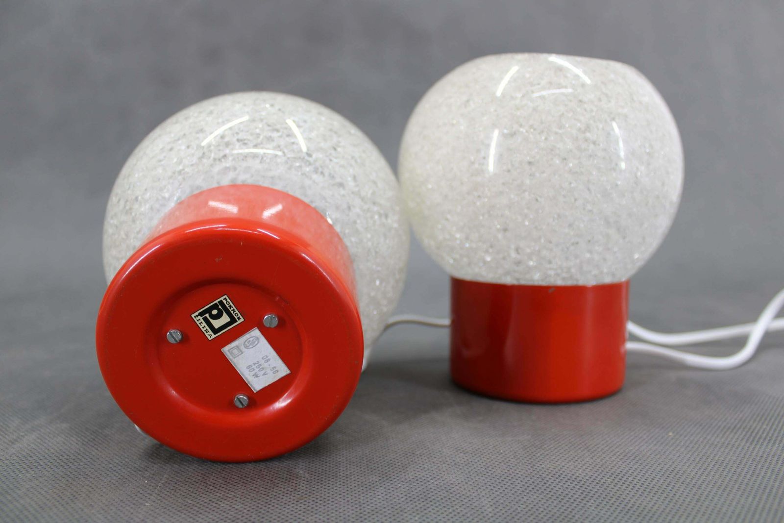 1970s Pair Of Nightstands Lamps By Pokrok Zilina, Czechoslovakia photo 372.0