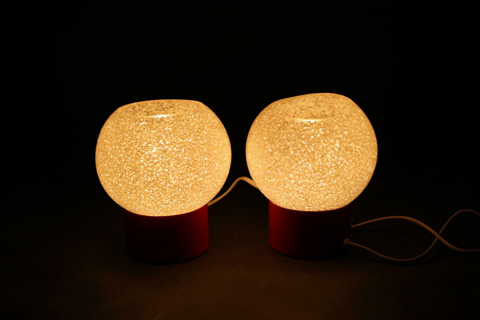 Lighting 1970s Pair Of Nightstands Lamps By Pokrok Zilina, Czechoslovakia photo