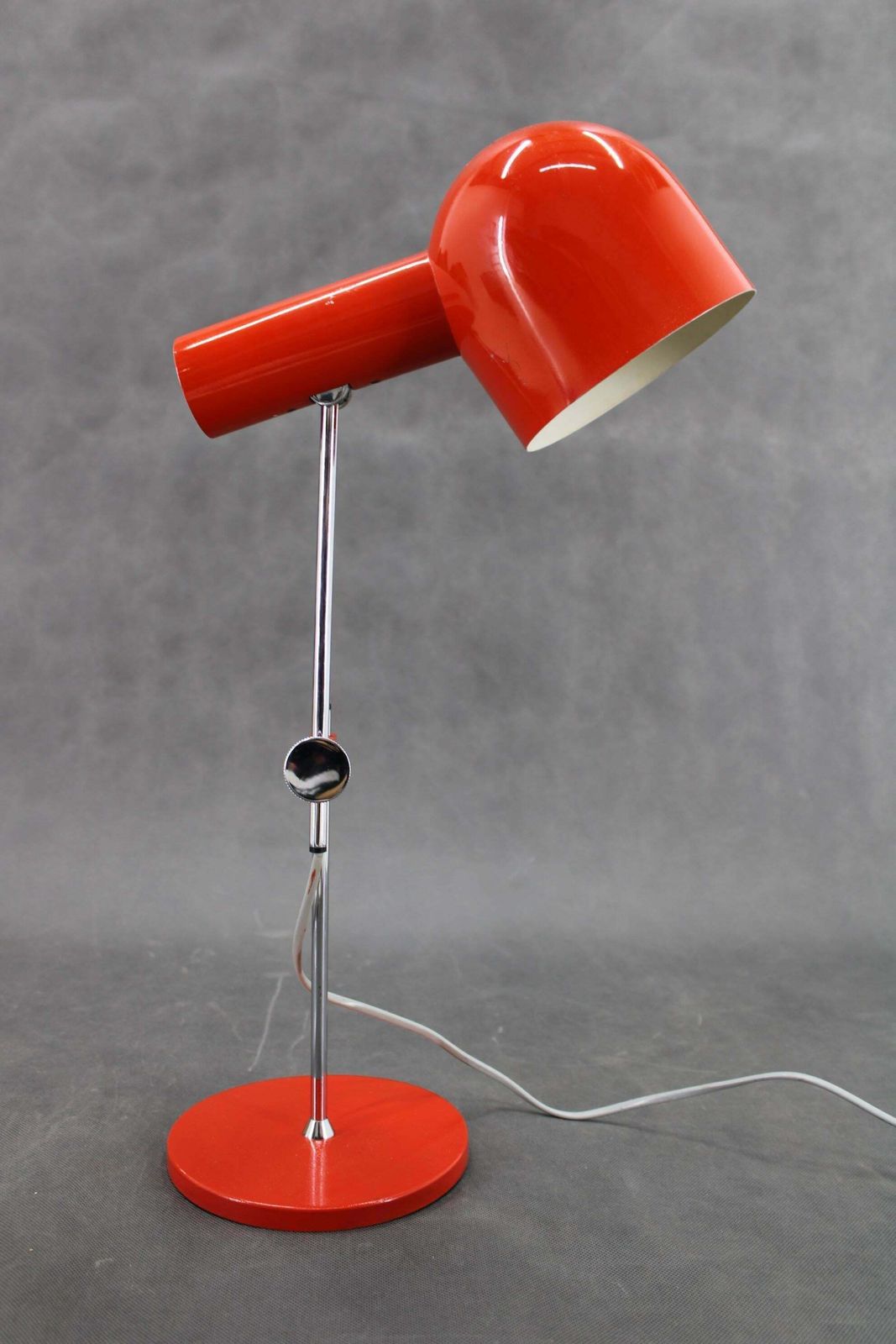 1960s Josef Hurka Red Desk Lamp For Napako , Czechoslovakia photo buy