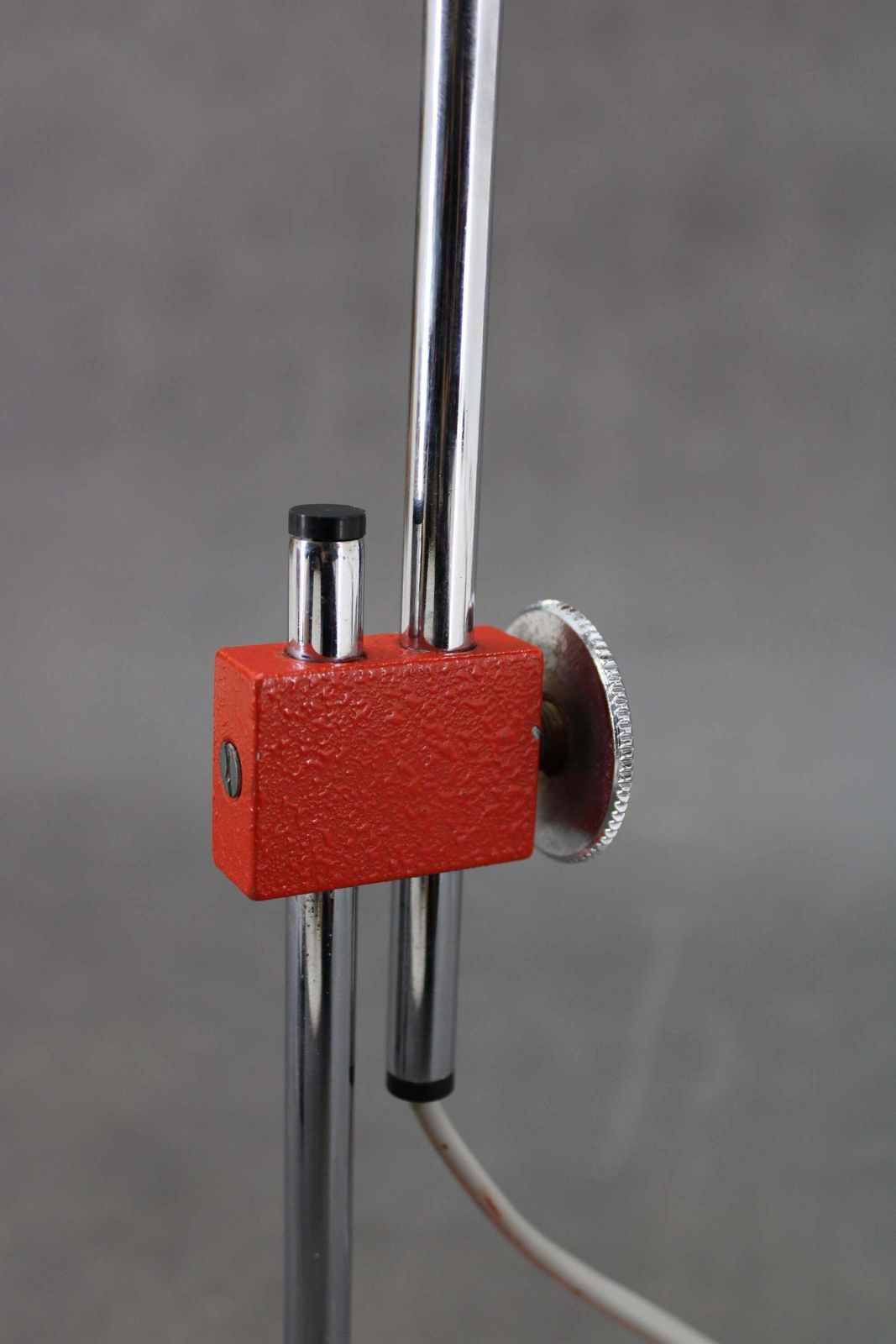 photo for sale 1960s Josef Hurka Red Desk Lamp For Napako , Czechoslovakia