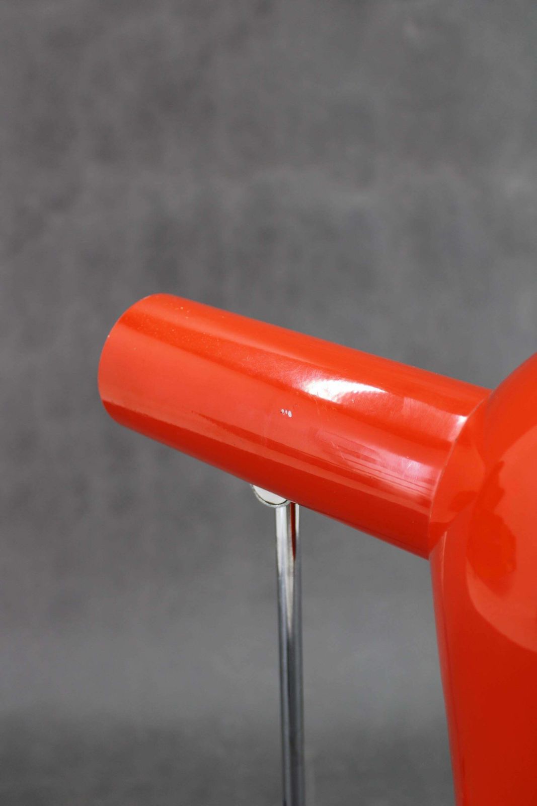 382.0 1960s Josef Hurka Red Desk Lamp For Napako , Czechoslovakia photo