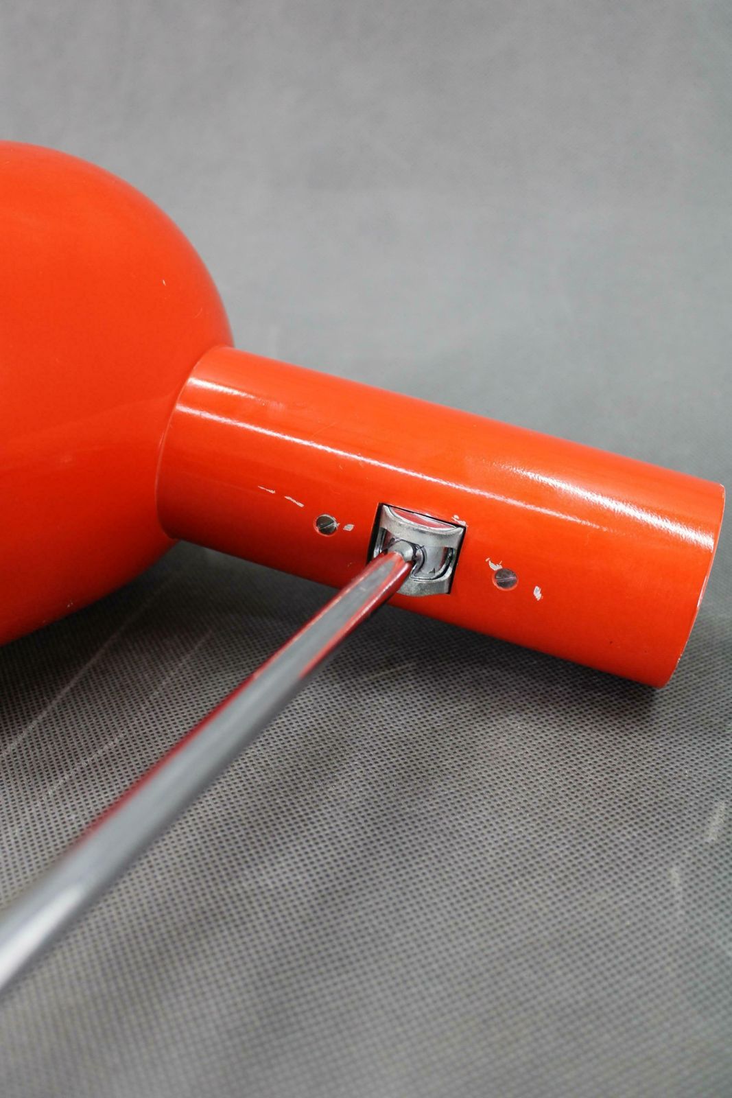 photo buy 1960s Josef Hurka Red Desk Lamp For Napako , Czechoslovakia
