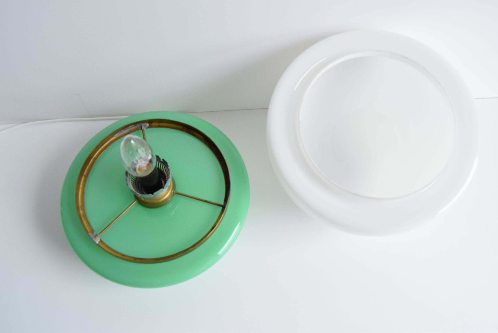 photo for sale Glass Table Lamp, By štěpán Tabera For Opp Jihlava, 1970s.