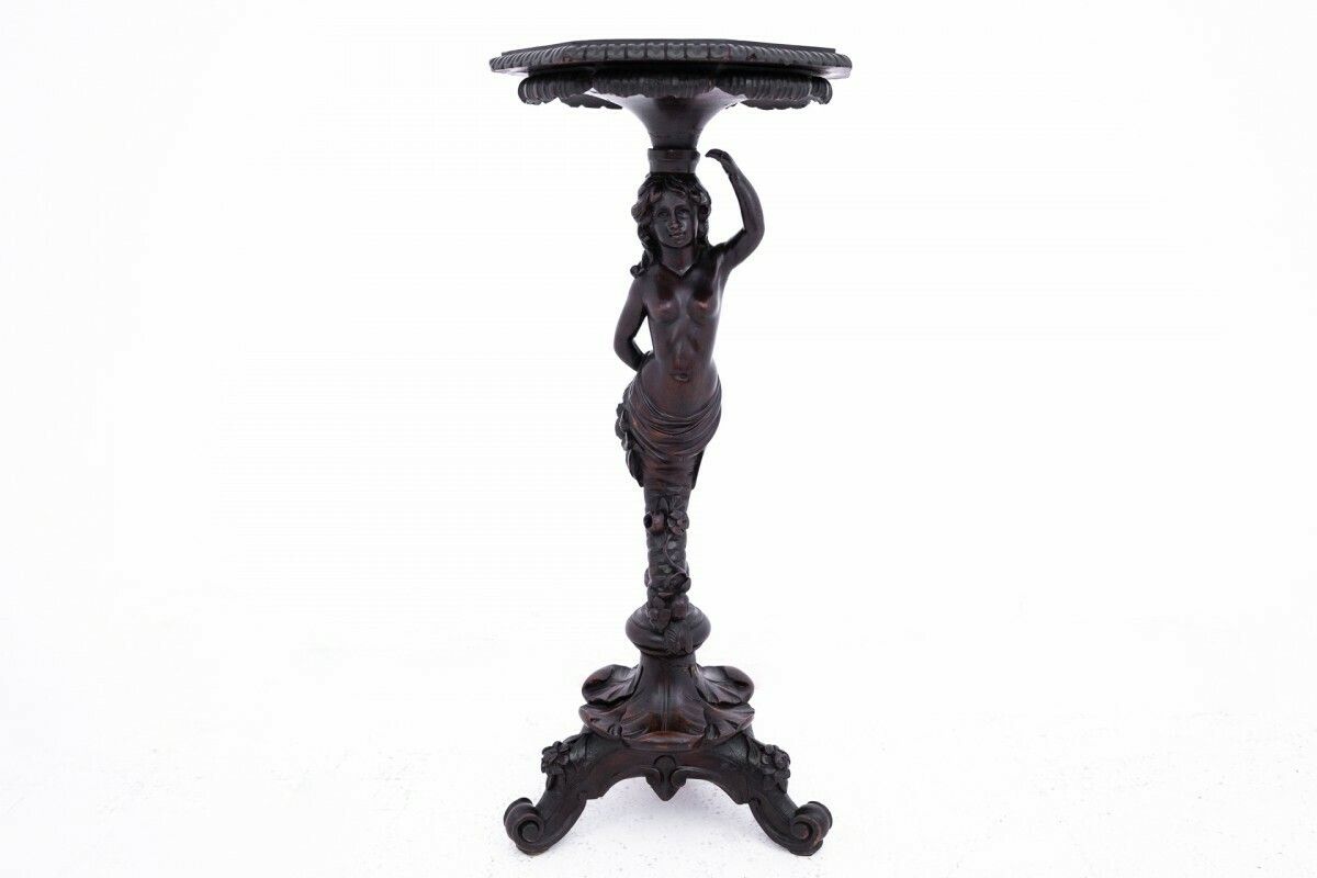 Carved Pedestal, France, Ca. 1880.