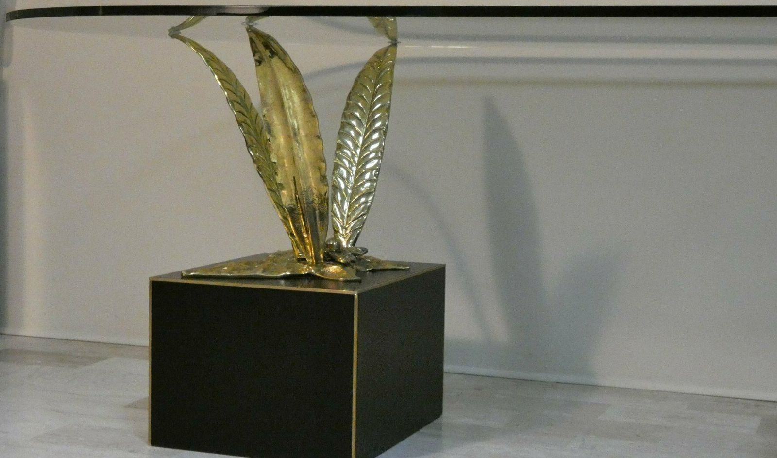 1980s Italian Bronze, Brass And Crystal Table By Gianni Versace For Versace Home photo buy