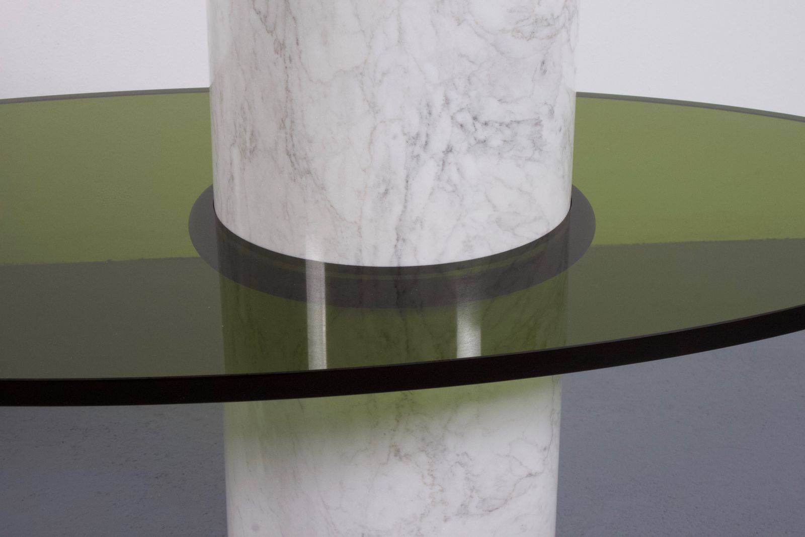 Set Of Impressive Italian Lucite And Marble Tables, 1970s photo furniture