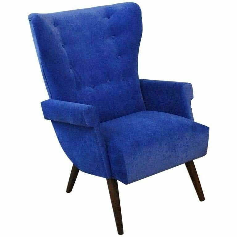Uitzonderlijke Oostenrijkse Wingback Fauteuil Uit De Jaren 1950, Toegeschreven Aan Oskar Payer