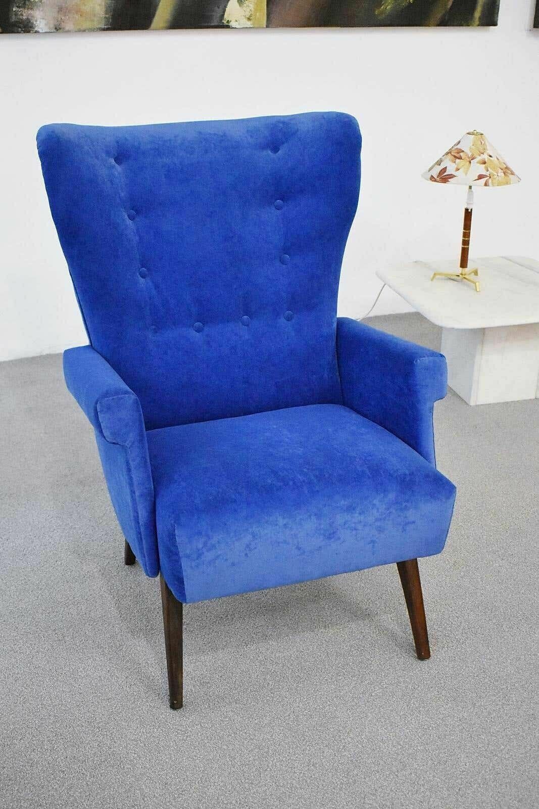 Uitzonderlijke Oostenrijkse Wingback Fauteuil Uit De Jaren 1950, Toegeschreven Aan Oskar Payer photo furniture