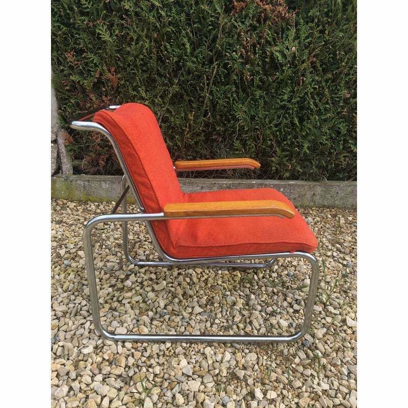Pair Of Vintage Mb Lounge Armchairs By Marcel Breuer For Knoll photo vinterior