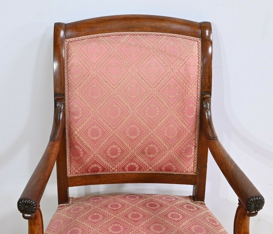 Pair Of Mahogany Armchairs, Restoration Period – Early 19th Century photo vinterior