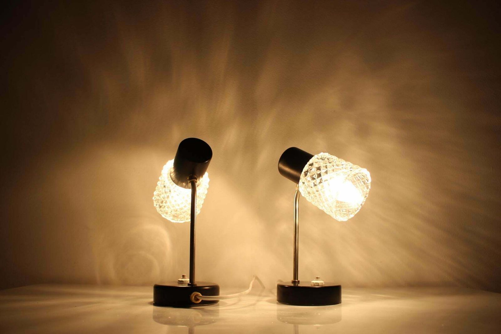 1960s Pair Of Table Lamps By Kamenický šenov, Czechoslovakia photo vinterior