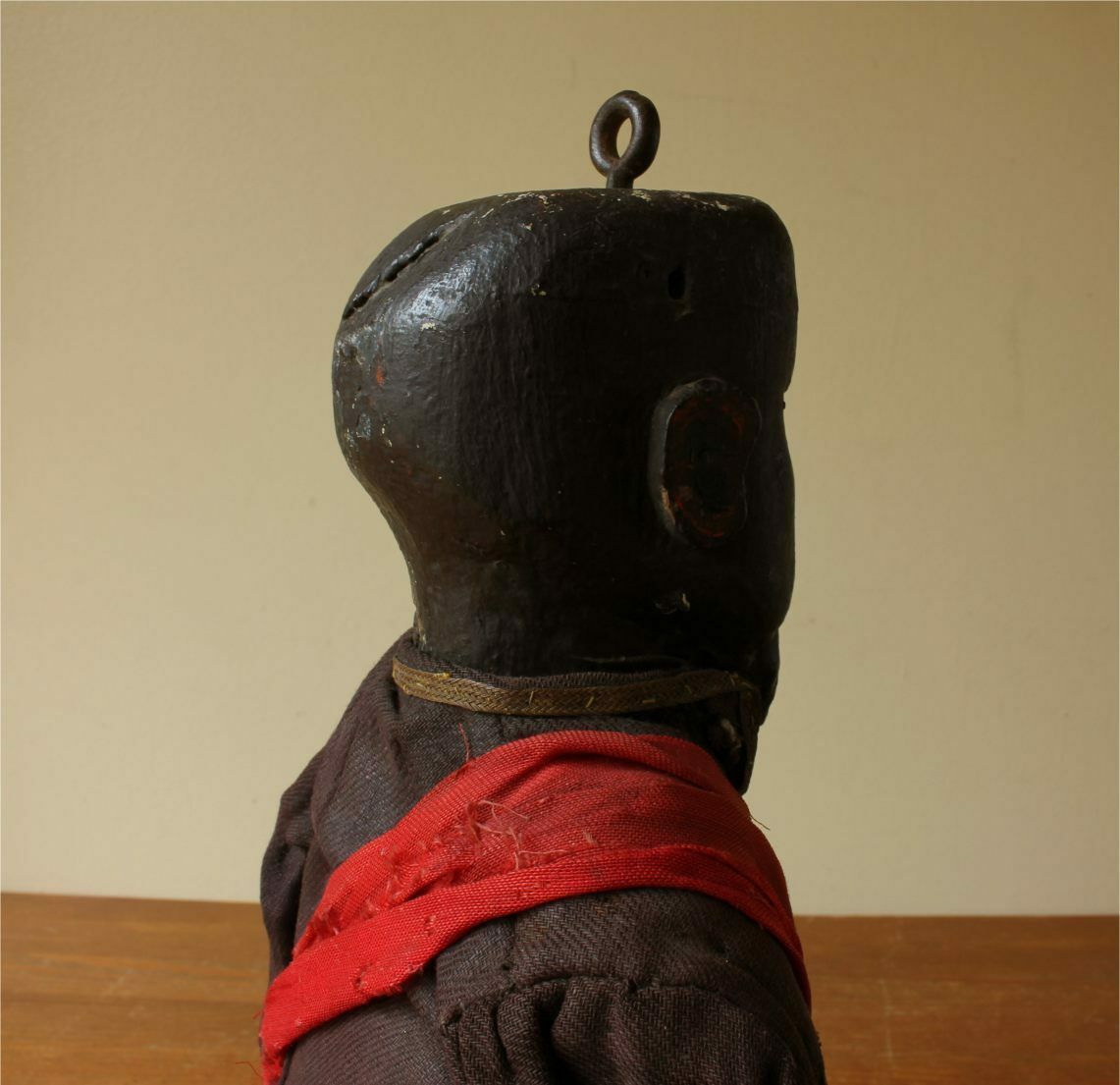 photo for sale Antique Puppet Figure. Marionette Black Man. Folk Art Mannequin Doll.