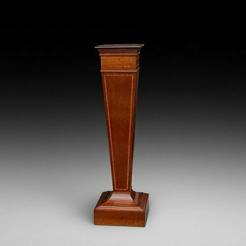 Edwardian Sheraton Style Mahogany Pedestal