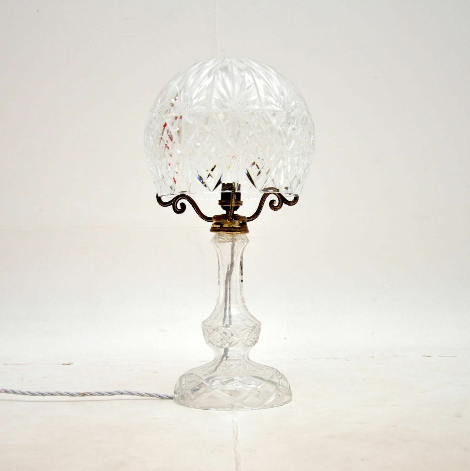 Antique Crystal Glass Table Lamp